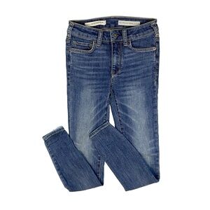 Pilcro and the Letterpress Blue Skinny Jeans